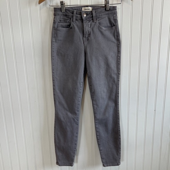 L'agence Stretch Skinny High Rise Jeans Denim Pants Size 24 - Picture 2 of 7
